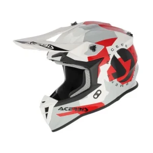 ACERBIS LINEAR 2206 CAPACETE INTEEGRAL DE MOTO BRANCO ROJO