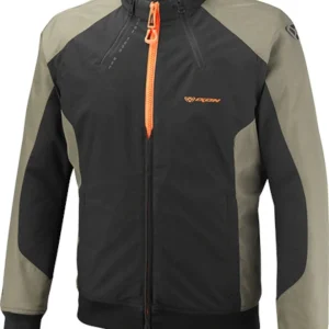 IXON SIWA Impermeable Aventura Motociclistas De Textil Chaqueta Caqui/Negro