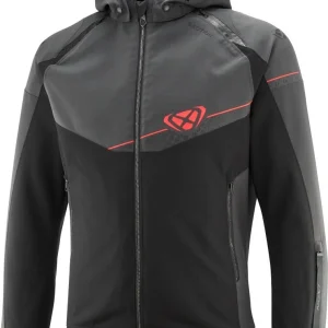 IXON SECTION Hombre Verano Moto Textil Chaqueta Negro/Antracita/Rojo