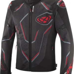 IXON DEMONIAK Verano Moto De Chaqueta Textil Negro Rojo