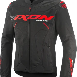 IXON IONIX Verano Chaqueta Textil De Moto Negro Rojo