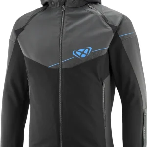 IXON SECTION Hombre Verano Moto Textil Chaqueta Negro/Antracita/Azul