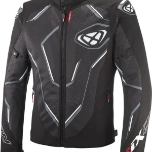 IXON DEMONIAK Verano Moto De Chaqueta Textil Negro Blanco
