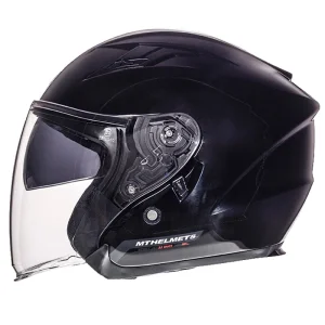 MT OF881 SV AVENUE SOLID CAPACETES INTEGRAL DE MOTO PRETO BRILHO