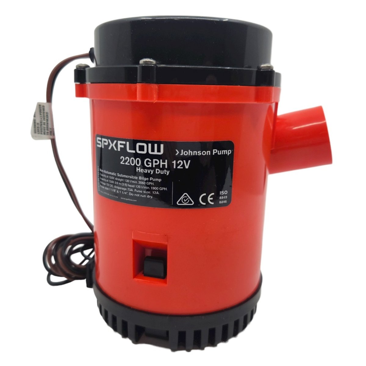 Bomba de Porão (Fundo) Heavy Duty 2200 GPH – Profissional 24V