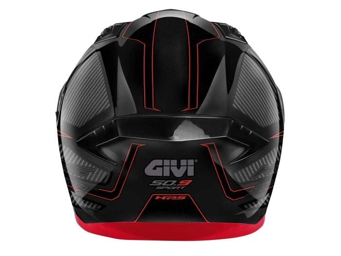 GIVI - CASCO FULL 50.9 SPORT ENIGMA NEGRO-BR TITANIO ROJO - Image 4