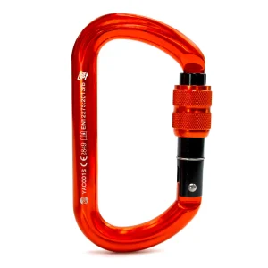 Mosquetão SideUp Alumínio Oval Trava Rosca 25KN CE EN NBR Laranja