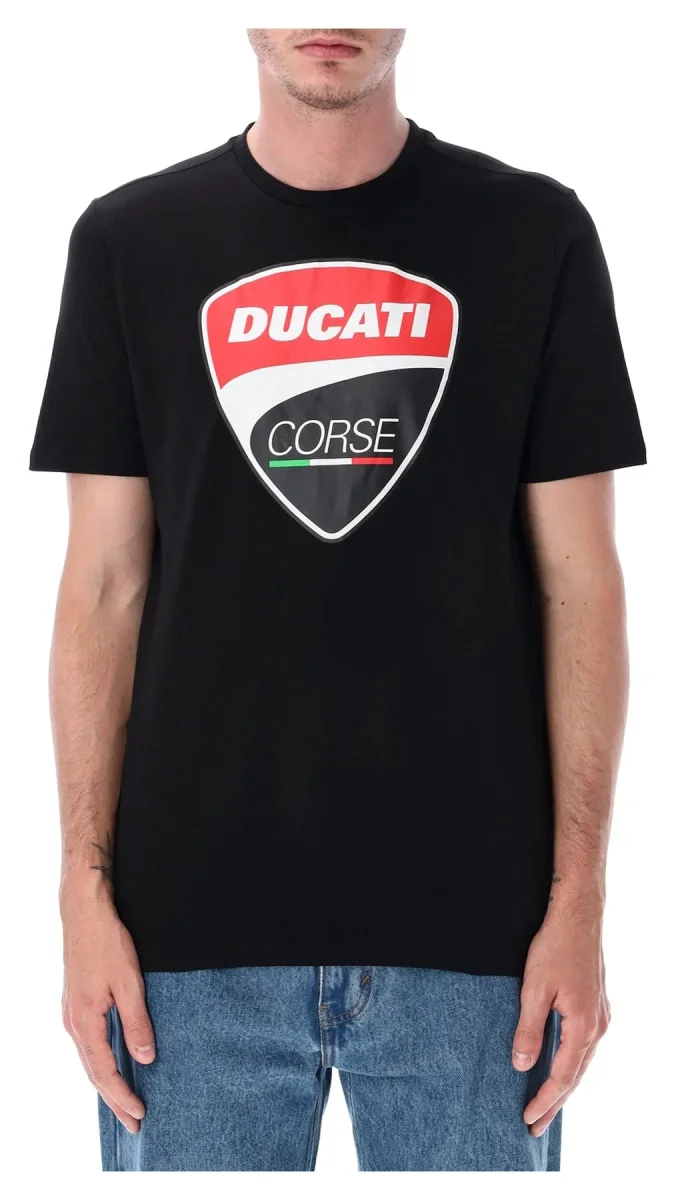 DUCATI Camiseta De Manga Corta Hombre Negro