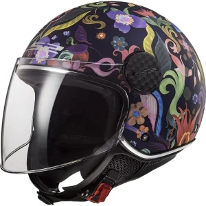 LS2 OF558 SPHERE LUX CAPACETE INTEGRAL DE MOTO AZUL ROSA