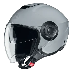 HJC i40N UNI Conducción Urbana Para Scooter Casco Jet N.Gris