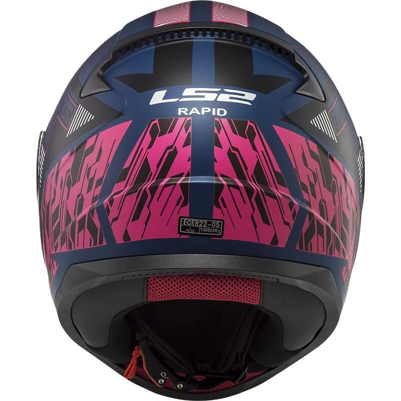 LS2 FF353 RAPID XTREET CAPACETE INTEGRAL DE MOTO MATE AZUL PURPURA - Image 4