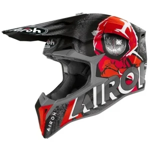 AIROH - CASCOS WRAAP YOUTH ALIEN RED MATT
