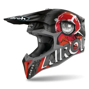 AIROH - CASCOS WRAAP ALIEN RED MATT