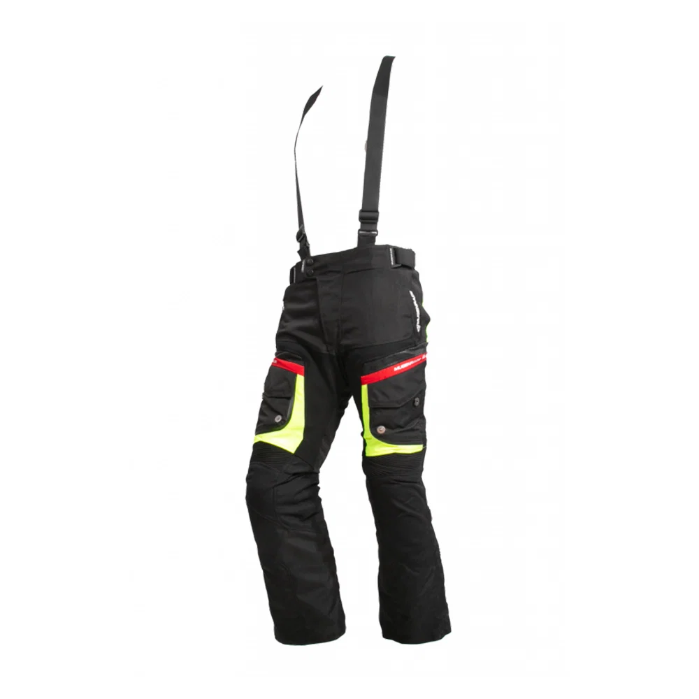 MUGENRACE NP-MNR-2051 moto têxtil Calças preta amarela vermelha
