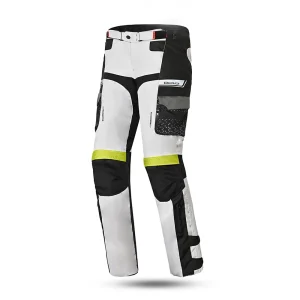 BELA CROSSROAD EXTREME WP CALCAS DE MOTO TEXTIL AMARELO FLÚOR CINZA GELO