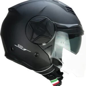 CGM 169A ILLI MONO CAPACETES INTEGRAL DE MOTO PRETO OPACO