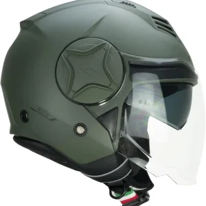 CGM 169A ILLI MONO CAPACETES INTEGRAL DE MOTO VERDE OPACO