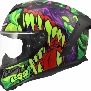 LS2 FF820 RAPID III CAPACETE INTEGRAL DE MOTO PURPURA VERDE