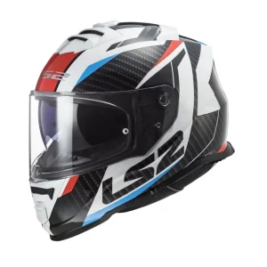 LS2 FF800 STORM RACER CAPACETE INTEGRAL DE MOTO VERMELHO AZUL