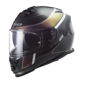 LS2 FF800 STORM VELVET CAPACETE INTEGRAL DE MOTO PRETO RAINBOW