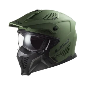 LS2 OF606 DRIFTER SOLID CAPACETE INTEGRAL DE MOTO MATE MILITARY VERDE