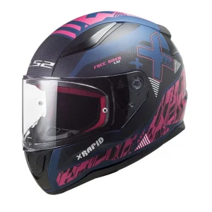 LS2 FF353 RAPID XTREET CAPACETE INTEGRAL DE MOTO MATE AZUL PURPURA