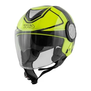 GIVI CASCO JET 124/FUTURE.D/STRIPES YELLOW NN/NEGRO