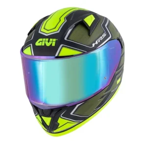 GIVI 50.6 SPORT LED DEEP Moto Integral Capacete Verde Amarelo