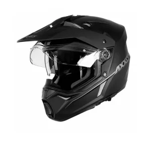 AXXIS-CASCO MX803 WOLF SOLID A1 NEGRO MATE