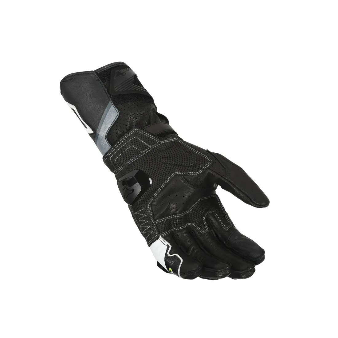 MACNA PROTEGO HOMEM MOTOCICLISTA COURO LUVAS PRETAS - Image 3