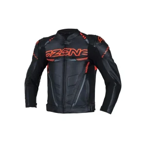 OZONE - casacos Piel RS600 BLACK/FLUO RED