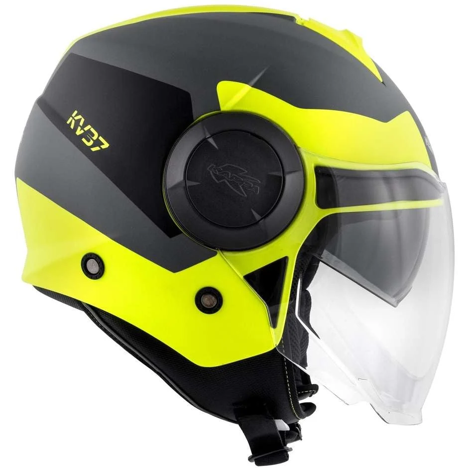 KAPPA - CASCO JET KV37/EVOD/STYLE NEGRO-MT/TITANI/YELLOW - Image 5