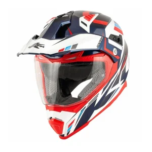 KAPPA - CASCO FULL KV30/EVO O/PLD/GRAYER BLANCO-BR/AZUL/ROJO