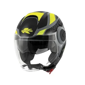 KAPPA - CASCO JET KV37/OREGON.D/READY GRIS-MT/NEGRO/YELLOW