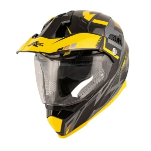 KAPPA - CASCO FULL KV30/EVO O/PLD/GRAYER NEGRO/TITANIO/YELLOW