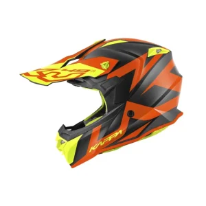 KAPPA - CASCO FULL KV49/CROSS.D/SHOCK NARANJA-MT/NEGRO