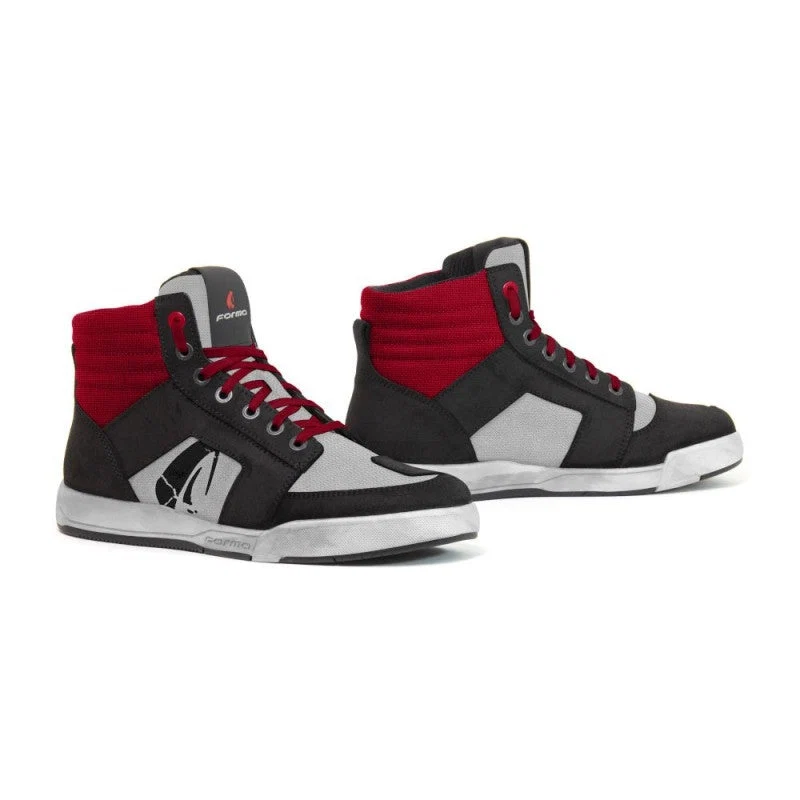 FORMA GROUND DRY BOTAS DE MOTO PRETO BRANCO VERMELHO - Image 2