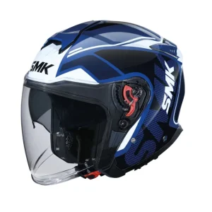 SMK GTJ TOURER DECORADO MOTO ABERTO CAPACETE BRILLO (GL515)