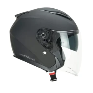 CGM 136A RNA MONO CAPACETES INTEGRAL DE MOTO PRETO MATE