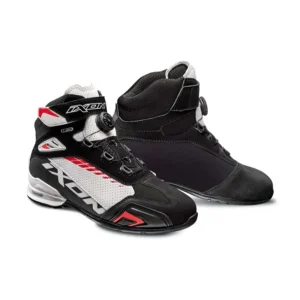 IXON- BOTAS BULL VENTED BLACK/WHITE/RED