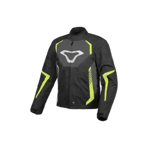 MACNA TAZAR Moto Impermeável Textil Casaco Preto Cinza Amarelo Neon