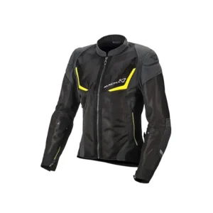 Macna Orcano casacos textil Lady Black/Night eye/fluo yellow