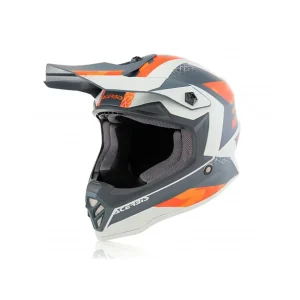 ACERBIS IMPACT STEEL CAPACETE DE MOTO LARANJA CINZA