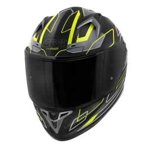 GIVI 50.9 ASSAULT MOTO CAPACETE INTEGRAL PRETO CINZENTO AMARELO