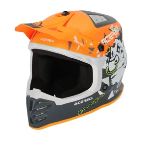 ACERBIS PROFILE JUNIOR CAPACETE DE MOTO LARANJA CINZA