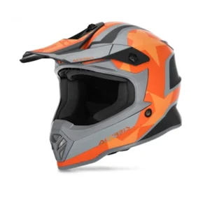 ACERBIS IMPACT STEEL CAPACETE INTEGRAL DE MOTO PRETO LARANJA