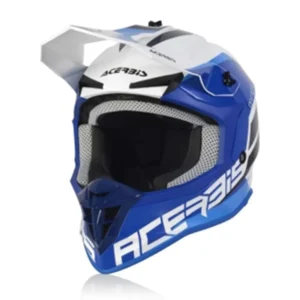 ACERBIS IMPACT STEEL CAPACETE DE MOTO AZUL BRANCO
