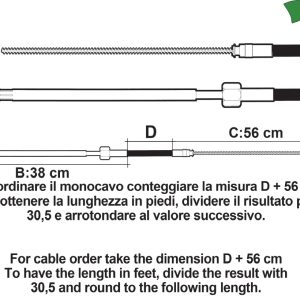 Cabo Direção Reforçado Ultraflex – M66 – 21 Pés