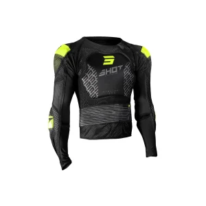 casacos AIRLIGHT BLACK_NEON_YELLOW 2XS