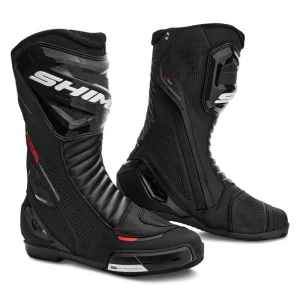 SHIMA RX-3 Corrida BOTAS Homem DE MOTO Vermelho Preto